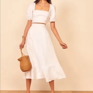 Reformation Yucca Linen Two Piece - size 2, like new
